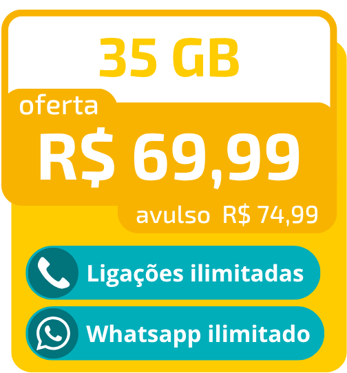 Planos de Dados Voa Móvel 35GB